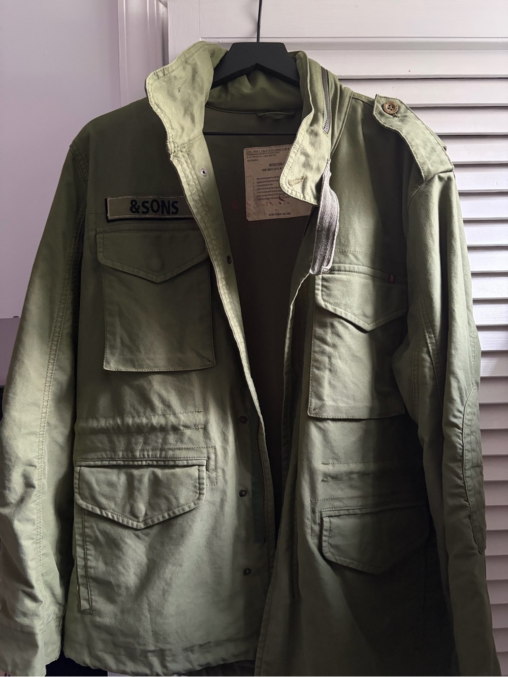 Olive Green Military Field Jacket